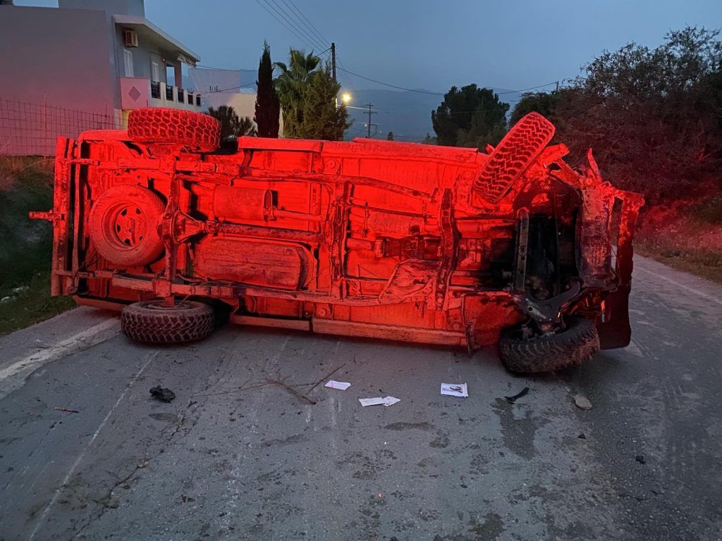 Κρήτη : Αποκλειστικό βίντεο ντοκουμέντο του τροχαίου που κόστισε τη ζωή σε μάνα και κόρη