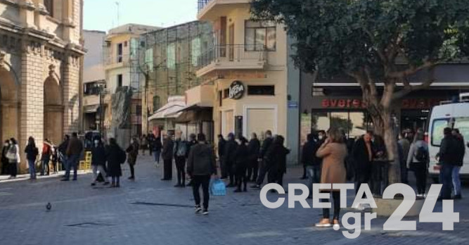 Έξαρση κρουσμάτων στην Κρήτη – Ουρές για rapid test