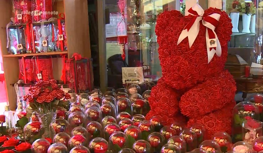 Αγίου Βαλεντίνου : «Βροχή» οι παραγγελίες στα ανθοπωλεία
