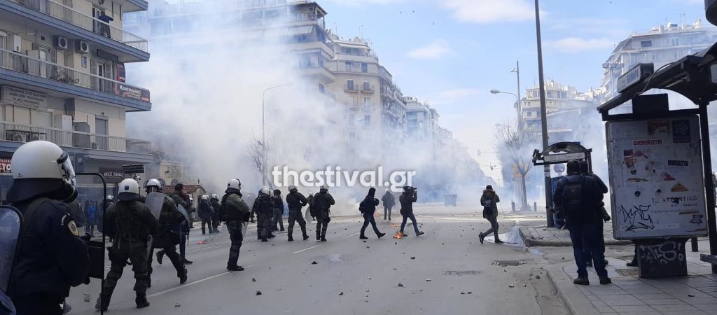Θεσσαλονίκη : Επεισόδια μετά την πορεία φοιτητών για τους συλληφθέντες στο ΑΠΘ