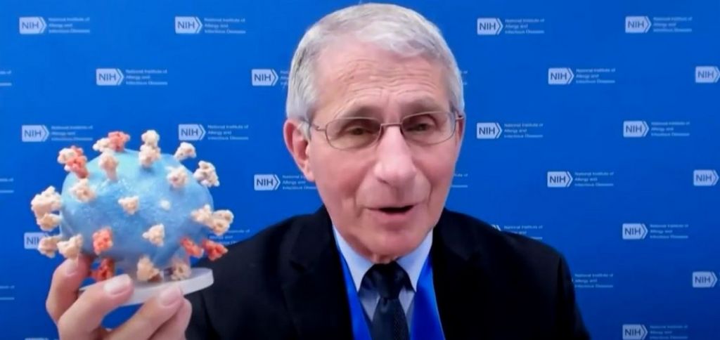 Ο Φάουτσι δώρισε 3D μοντέλο της COVID-19 στο Εθνικό Μουσείο Αμερικανικής Ιστορίας
