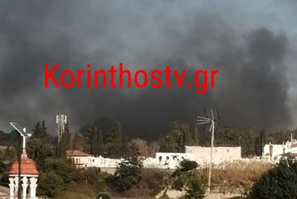 Εξέγερση μεταναστών στην Κόρινθο – Έβαλαν φωτιές και πετούν πέτρες σε αστυνομικούς και πυροσβέστες