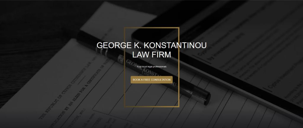 GEORGE K. KONSTANTINOU LAW FIRM: Their new website is on air