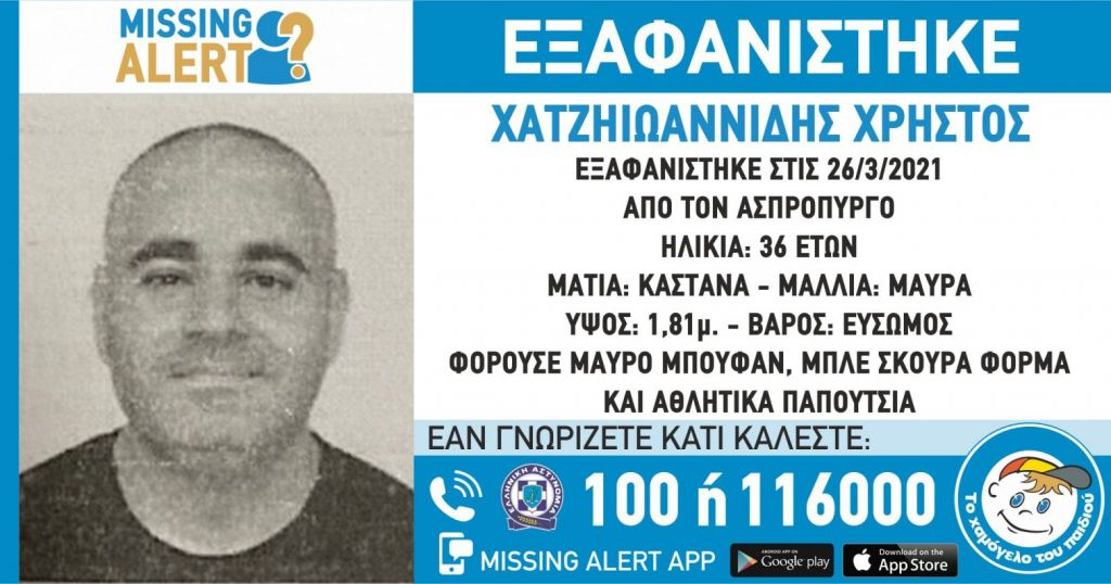 Θρίλερ με την εξαφάνιση 36χρονου