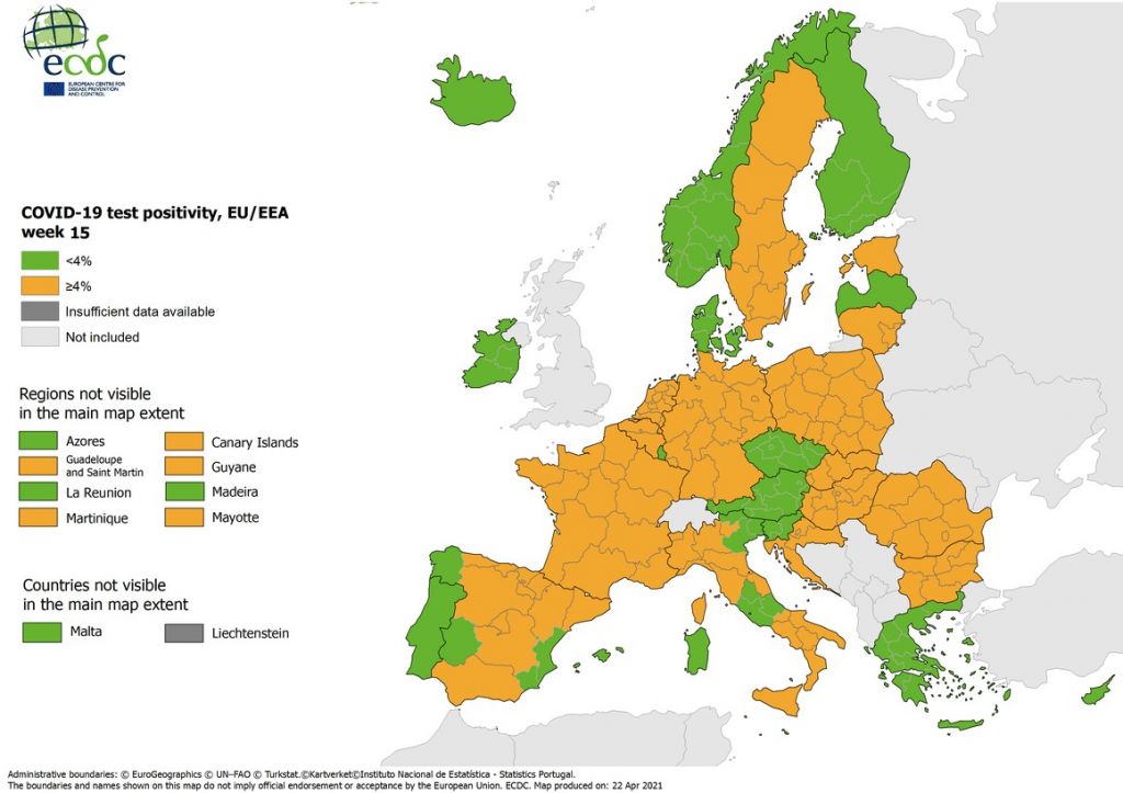 ECDC: Η Ελλάδα κορυφαία στην Ευρώπη στα self test – Ξανά στο πράσινο ο δείκτης θετικότητας