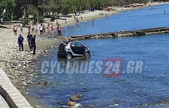 Τήνος: Βούτηξε με το αυτοκίνητο στη θάλασσα προσπαθώντας να αποφύγει τη σύλληψη