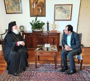 Συνάντηση Χριστοδουλίδη με τον Πατριάρχη Αλεξανδρείας – Το ενδιαφέρον του Σίσι για την ελληνική παροικία της Αιγύπτου