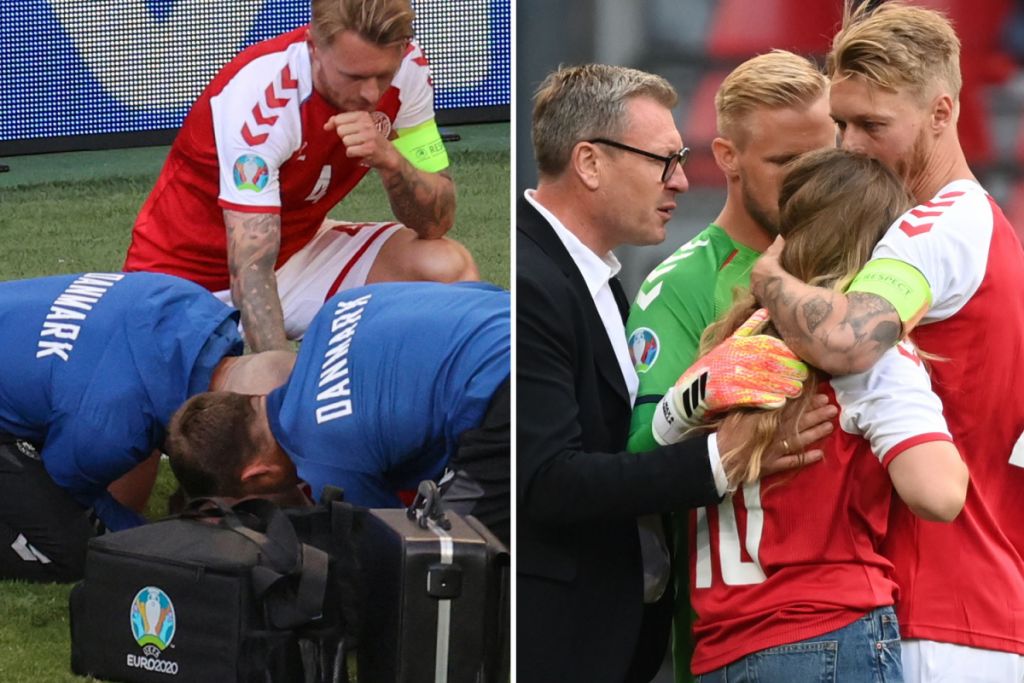 Kρίστιαν Έρικσεν: Ο αρχηγός του, Σίμον Κιάερ, του έσωσε τη ζωή