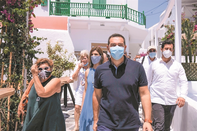 Γραμμή αντιπολίτευσης από τη Μύκονο