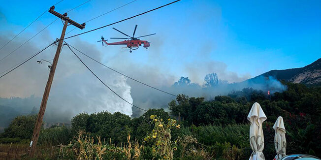 Χωρίς ενεργά μέτωπα η φωτιά στην Κεφαλονιά – Κάηκαν πάνω από 10.000 στρέμματα