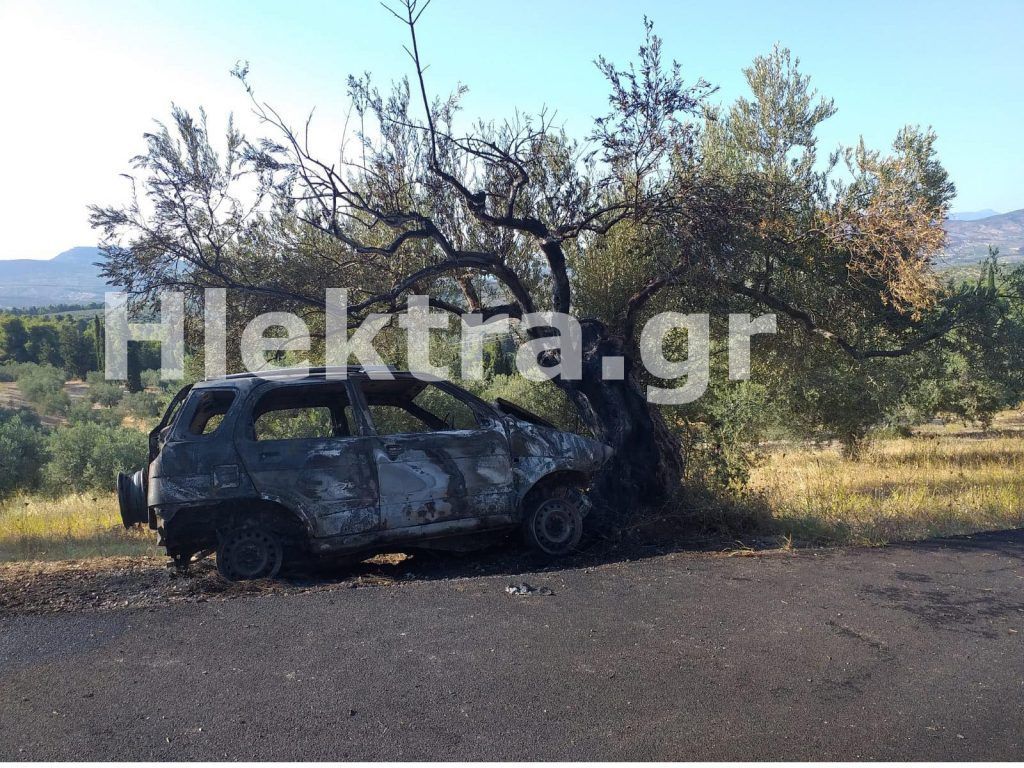 Κορινθία: Βρέθηκε καμένο όχημα με απανθρακωμένο τον οδηγό