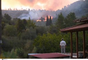 Φωτιά στην Αρχαία Ολυμπία – Νέα αναζωπύρωση – Φόβοι για τον αρχαιολογικό χώρο