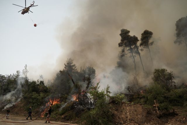 Συναγερμός στην Πυροσβεστική – Νέα φωτιά στην Εύβοια