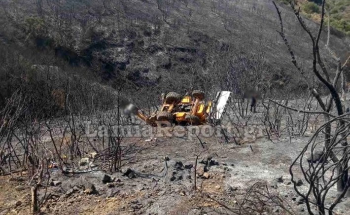 Φωκίδα – Νεκρός ο χειριστής της μπουλντόζας που έπεσε στον γκρεμό