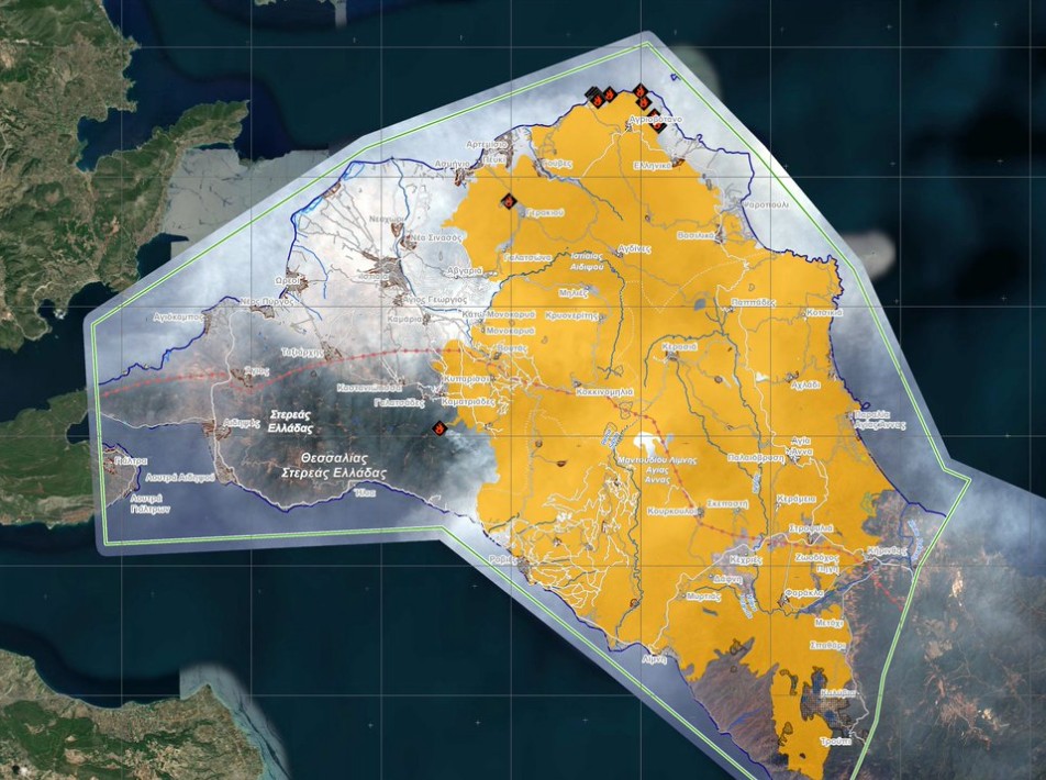 Φωτιά – Μεγάλη η οικολογική καταστροφή στην Εύβοια – Τι δείχνουν τα στοιχεία της υπηρεσίας Copernicus