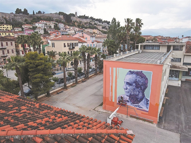 Νίκος Καρούζος στο Ναύπλιο, Επανάσταση στα Ψαρά