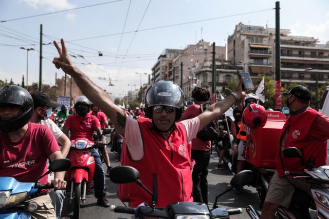 Efood – Η μεγαλύτερη πορεία που έκαναν ποτέ οι διανομείς