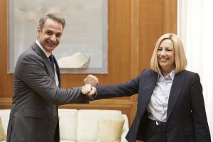 Κυριάκος Μητσοτάκης – Επισκέφθηκε την Φώφη Γεννηματά στον Ευαγγελισμό