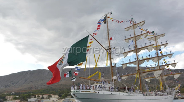 Χανιά – Με μουσική, χορό και «Ζορμπά» η αναχώρηση του εντυπωσιακού ιστιοφόρου από το Μεξικό