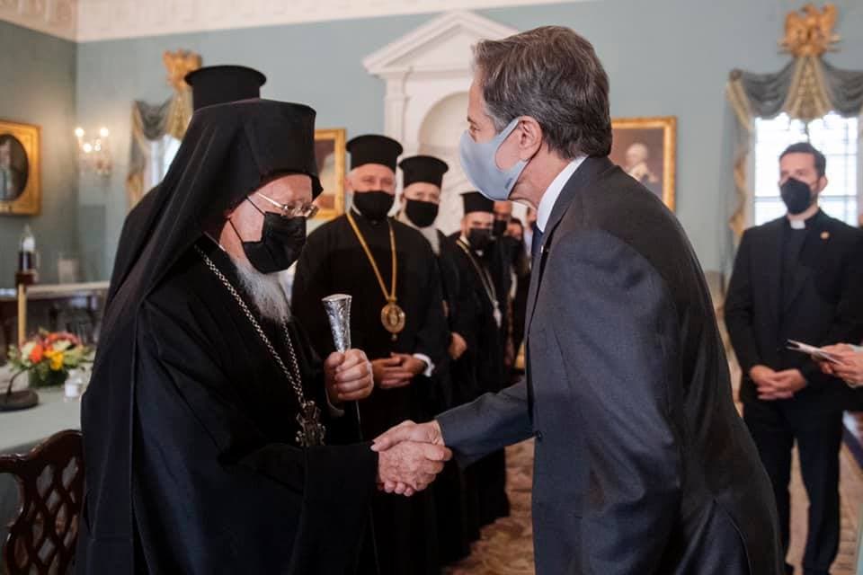 Μπλίνκεν σε Βαρθολομαίο – Προτεραιότητα για τις ΗΠΑ το άνοιγμα της Θεολογικής Σχολής της Χάλκης