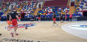 Η προπόνηση του Ολυμπιακού στη Μόσχα