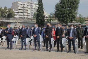 Ο Γιάννης Μώραλης στην εκδήλωση τιμής στον ήρωα Γεώργιο Καραϊσκάκη στο Ν. Φάληρο