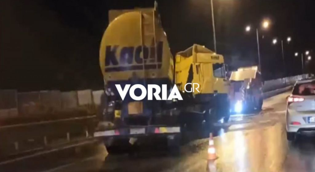 Θεσσαλονίκη – Ατύχημα με βυτιοφόρο στον Περιφερειακό