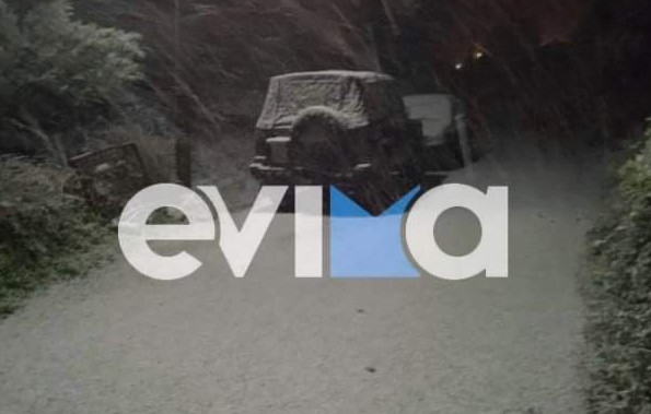 Εύβοια: Πυκνό χιόνι στα νότια – Χωρίς ρεύμα έχουν μείνει περιοχές | tanea.gr