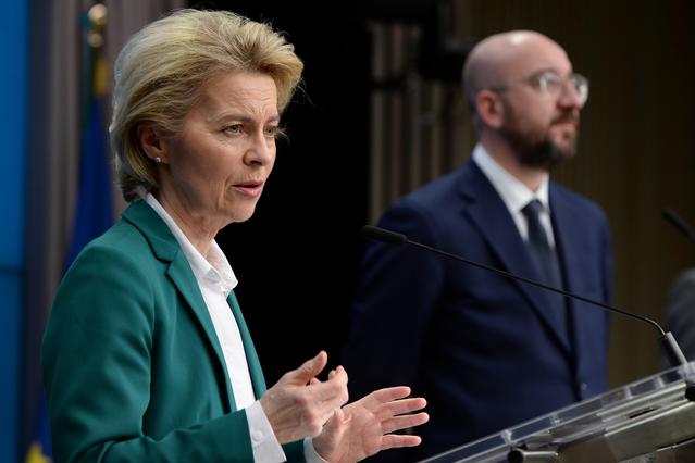 Καταδικάζουν την «αδικαιολόγητη επίθεση της Ρωσίας» Φον ντερ Λάιεν και Σαρλ Μισέλ