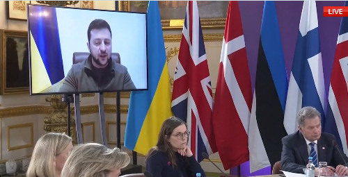 Πόλεμος στην Ουκρανία: Μέσω βιντεοσύνδεσης ο Ζελένσκι κάλεσε τους Ευρωπαίους να βοηθήσουν τη χώρα του