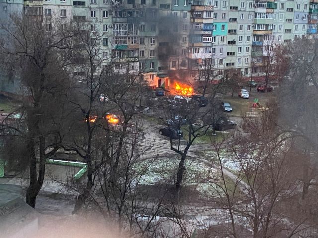Βομβαρδισμοί σε Κίεβο, Χάρκοβο, Μαριούπολη