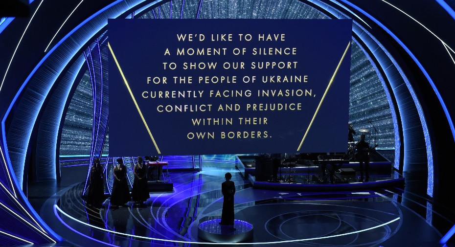 Οσκαρ 2022: Ενός λεπτού σιγή για την Ουκρανία στην τελετή απονομής των βραβείων