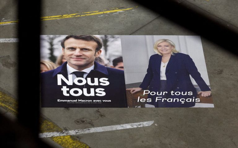 Γαλλία: Νέα δημοσκόπηση βγάζει νικητή τον Μακρόν με 56% | tanea.gr