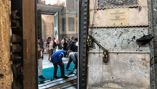 Αγία Σοφία: Νέες ντροπιαστικές εικόνες