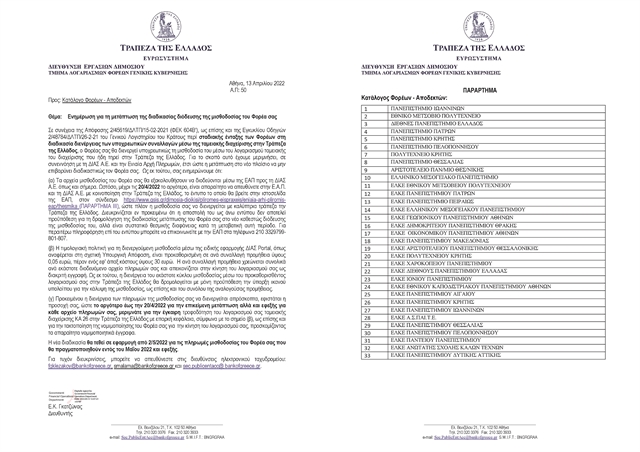 Αλλάζει ο τρόπος μισθοδοσίας