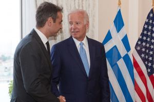 Χάρτη με τη «γαλάζια πατρίδα» της Τουρκίας έδειξε ο Μητσοτάκης στον Μπάιντεν