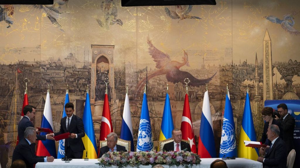 Συμφωνία για τα σιτηρά: Δεν κάθισαν στο ίδιο τραπέζι Ουκρανός-Ρώσος