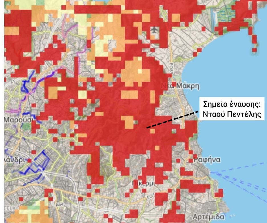 Αστεροσκοπείο Αθηνών: Είχαμε ενημερώσει από τις 18 Ιουλίου για κίνδυνο πυρκαγιάς στην Πεντέλη