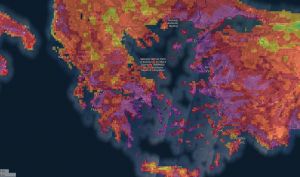 Copernicus: Σε ακραίο κίνδυνο για εκδήλωση νέας πυρκαγιάς η Αττική