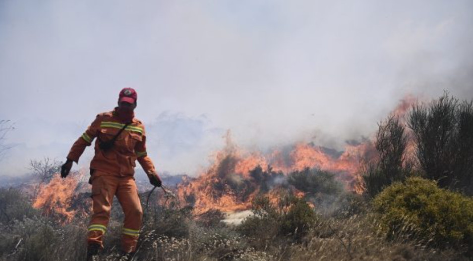 Σάμος: Οριοθετήθηκε η μεγάλη φωτιά – Στη μάχη κι εναέρια μέσα