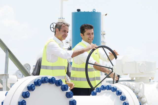 Κομοτηνή: Μητσοτάκης και Πετκόφ έθεσαν σε λειτουργία τον αγωγό φυσικού αερίου IGB