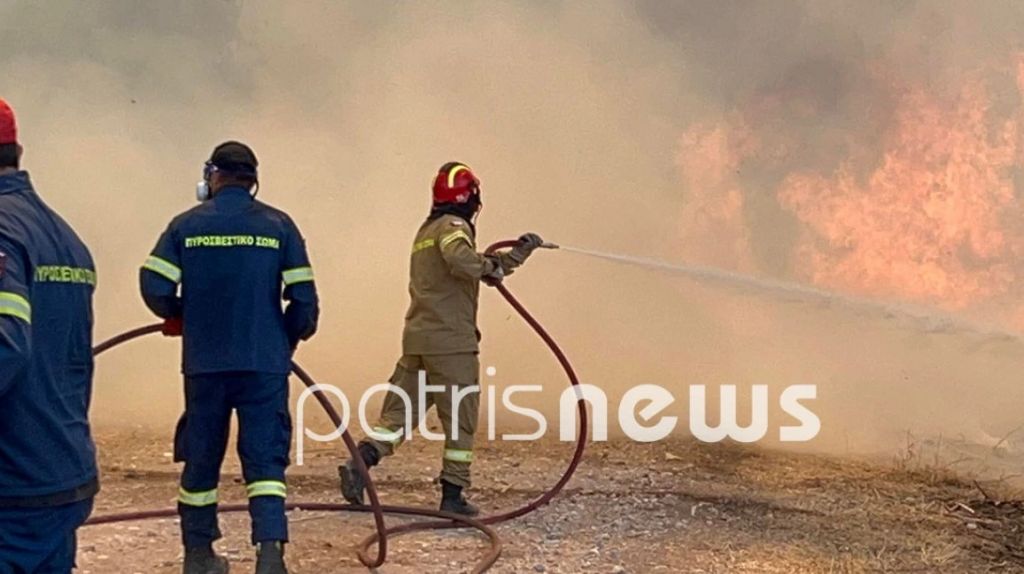 Φωτιά στη Σπιάτζα Hλείας – Παραλίγο να καεί όχημα της Πυροσβεστικής