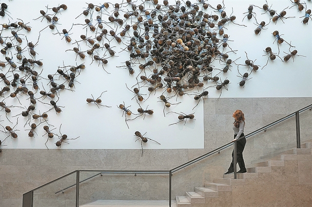 Πώς οι ιστοί της αράχνης γίνονται μέρος μιας έκθεσης