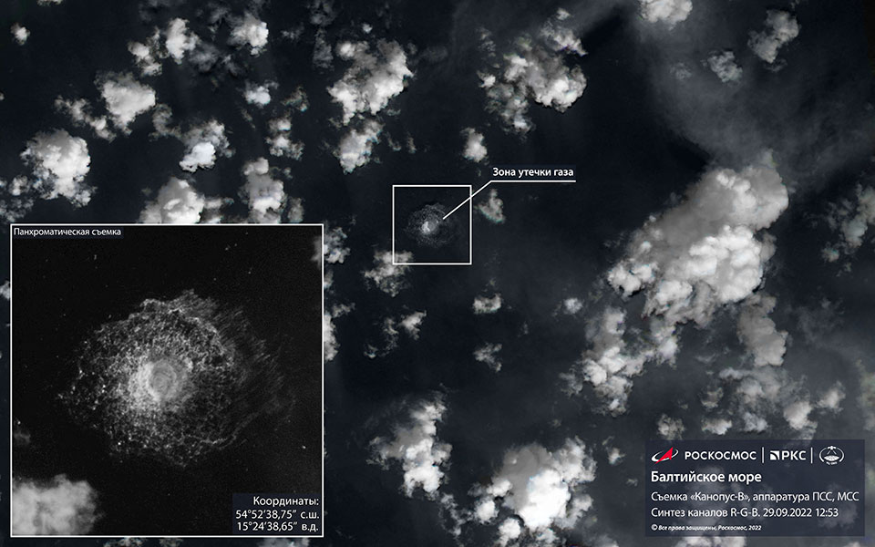 Nord Stream: Εικόνες από δορυφόρο αποκαλύπτουν το μέγεθος της καταστροφής