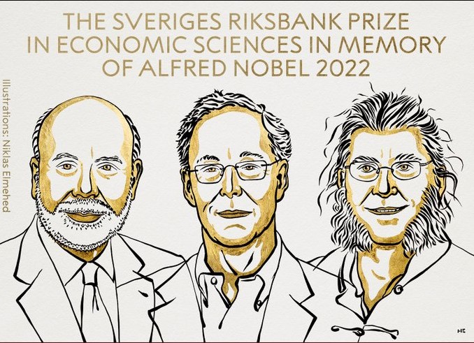 Νόμπελ Οικονομίας: Οι Μπερνάνκι, Ντάιαμοντ και Ντίμπβιγκ βραβεύθηκαν για το 2022