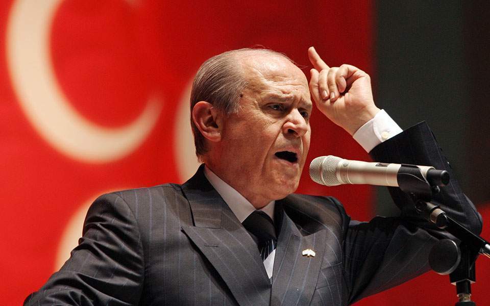 Νέο εθνικιστικό παραλήρημα Μπαχτσελί: «Θέλουν να μας επιβάλλουν τους όρους της Συνθήκης των Σεβρών»