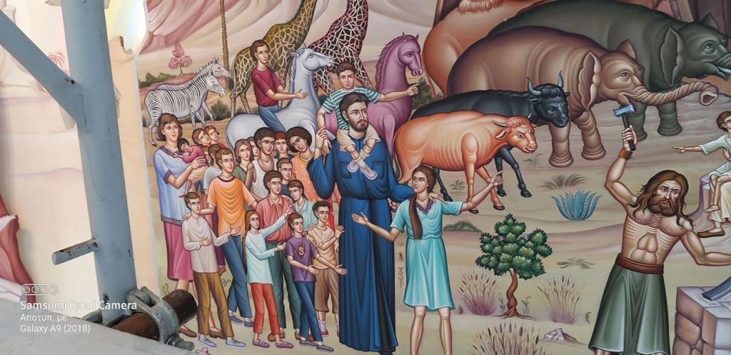 «Αγιογραφία» με τον πατέρα Αντώνιο και την πρεσβυτέρα στην Κιβωτό