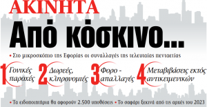 Στα «ΝΕΑ» της Τετάρτης: Από κόσκινο…