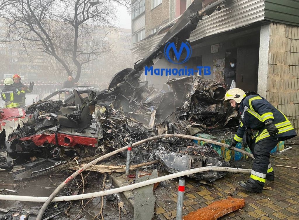 Ουκρανία: Ελικόπτερο κατέπεσε σε κτίριο κοντά σε νηπιαγωγείο – 16 νεκροί ανάμεσά τους κι ο υπουργός Εσωτερικών