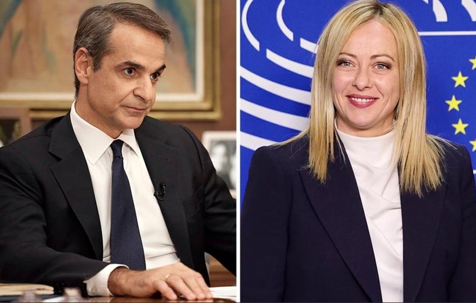 Τηλεφωνική επικοινωνία Μητσοτάκη με την Ιταλίδα πρωθυπουργό Τζόρτζια Μελόνι